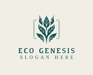 Eco Agriculture Leaves logo design