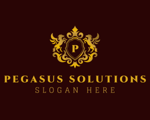 Pegasus Royalty Hotel logo design