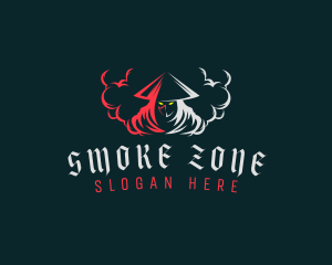 Ninja Hunter Smoke  logo design