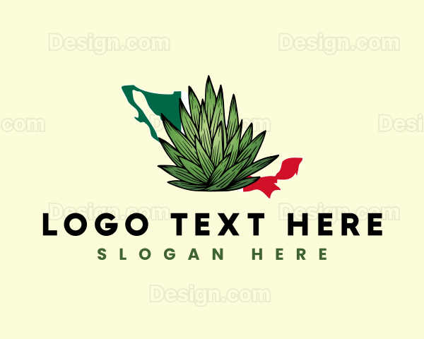 Mexico Succulent Agave Logo