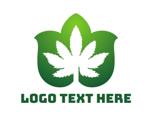 Cannabis Leaf Pattern logo