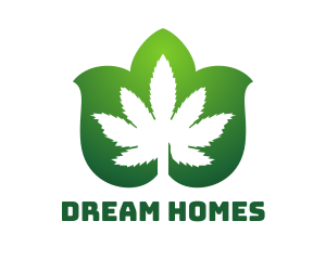 Cannabis Leaf Pattern Logo