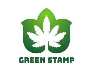 Cannabis Leaf Pattern logo design