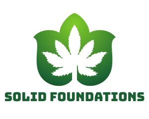 Cannabis Leaf Pattern logo