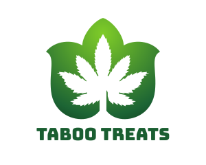 Cannabis Leaf Pattern logo