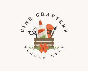 Crafter Handicraft Basket logo design