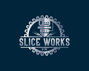 CNC Laser Fabrication logo design