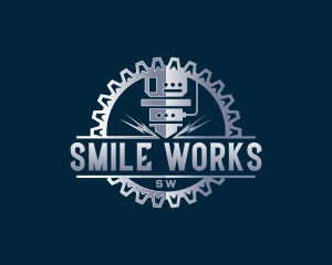 CNC Laser Fabrication logo design