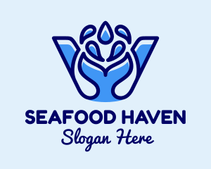 Seafood Fish Water logo design