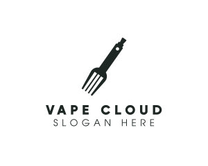 Vape Fork Silverware logo design