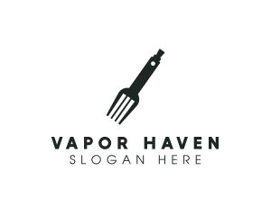 Vape Fork Silverware logo design