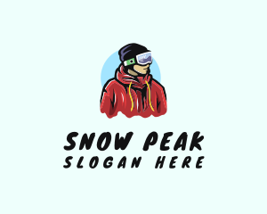 Young Man Skier logo