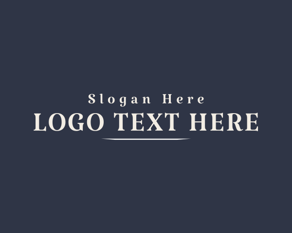 Serif logo example 1