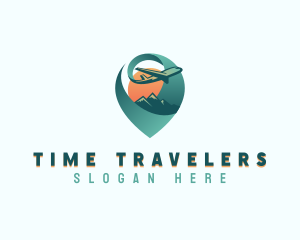 Travel Airplane Tourist logo design