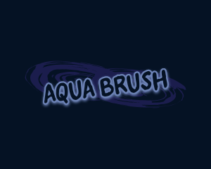 Graffiti Glow Brush logo design