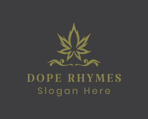 Ornate Herbal Marijuana logo design