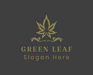 Ornate Herbal Marijuana logo design