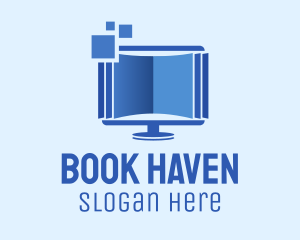 Digital Book Monitor  logo design