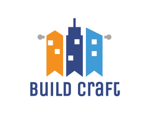 Construction City Building  logo design