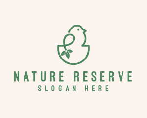 Natural Finch Bird logo design