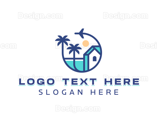 Airplane Flight Travel Logo