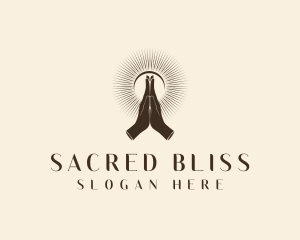 Religious Hand Prayer logo