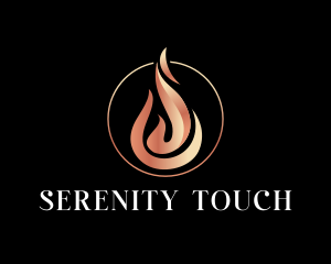 Fire Flame Cremation logo