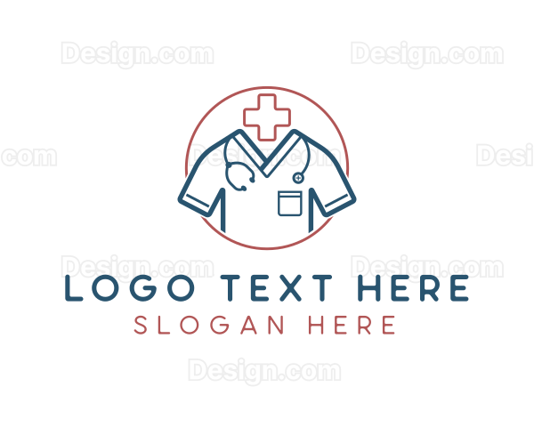 Medical Doctor Scrubs Logo