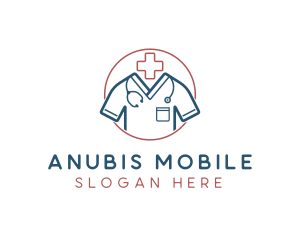 Medical Doctor Scrubs logo design