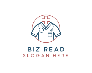 Medical Doctor Scrubs logo design