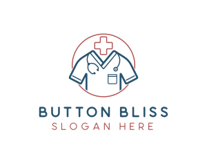 Medical Doctor Scrubs logo design