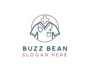 Medical Doctor Scrubs logo design