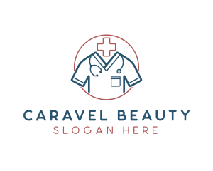 Medical Doctor Scrubs logo design