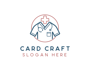 Medical Doctor Scrubs logo design