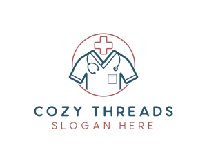 Medical Doctor Scrubs logo design