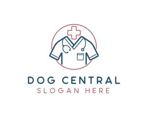 Medical Doctor Scrubs logo design