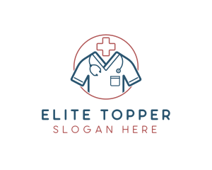 Medical Doctor Scrubs logo design