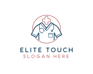 Medical Doctor Scrubs logo design