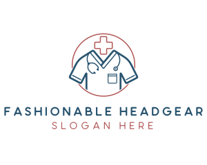 Medical Doctor Scrubs logo design