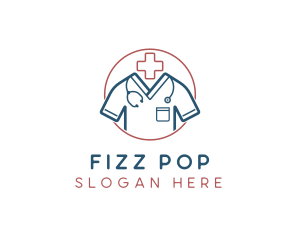 Medical Doctor Scrubs logo design