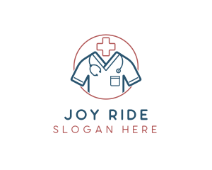 Medical Doctor Scrubs logo design