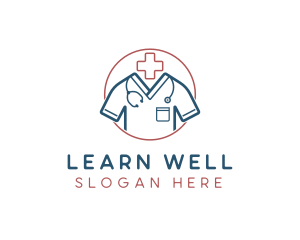 Medical Doctor Scrubs logo design