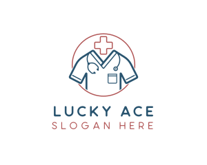 Medical Doctor Scrubs logo design