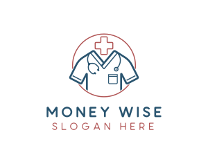 Medical Doctor Scrubs logo design