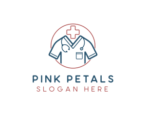 Medical Doctor Scrubs logo design