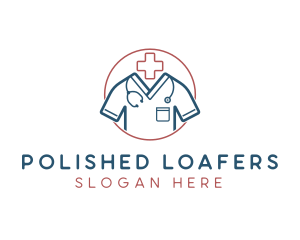 Medical Doctor Scrubs logo design