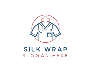 Medical Doctor Scrubs logo design