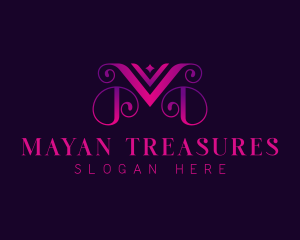 Elegant Luxury Letter M logo design