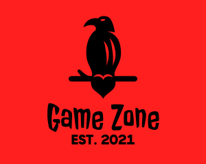 Bird Vulture Heart logo
