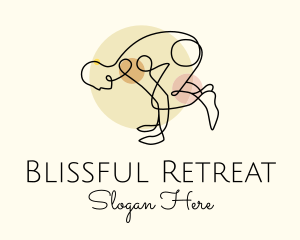 Yoga Stretch Pose Logo